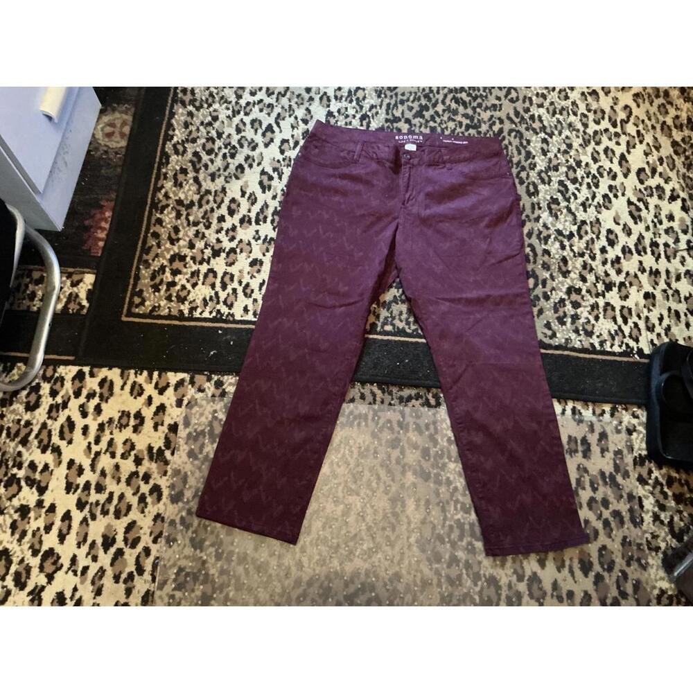 16 Cranberry Burgundy Jeans